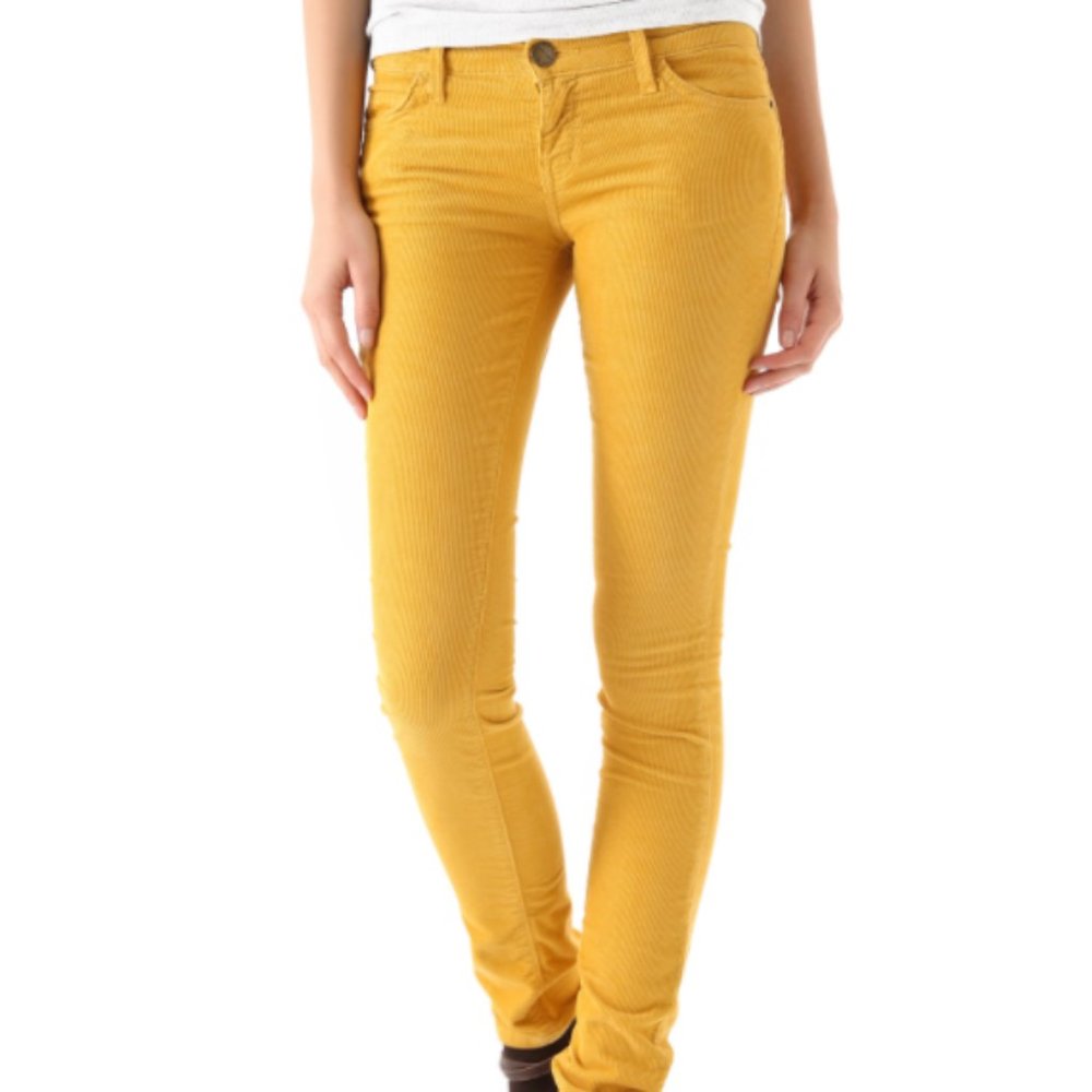 Current Elliott corduroy colored jeans skinny size 25 X 28.5" inseam